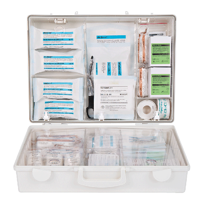 MT-CD First Aid Kit, White, with Contents Compliant with ÖNORM Z 1020 2