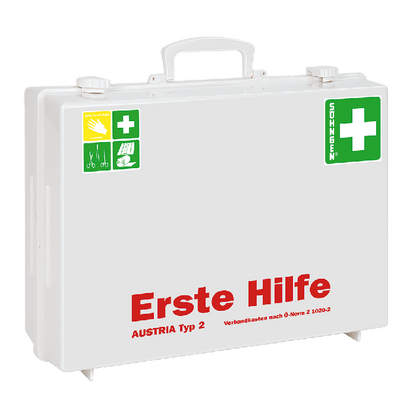 MT-CD First Aid Kit, White, with Contents Compliant with ÖNORM Z 1020 2