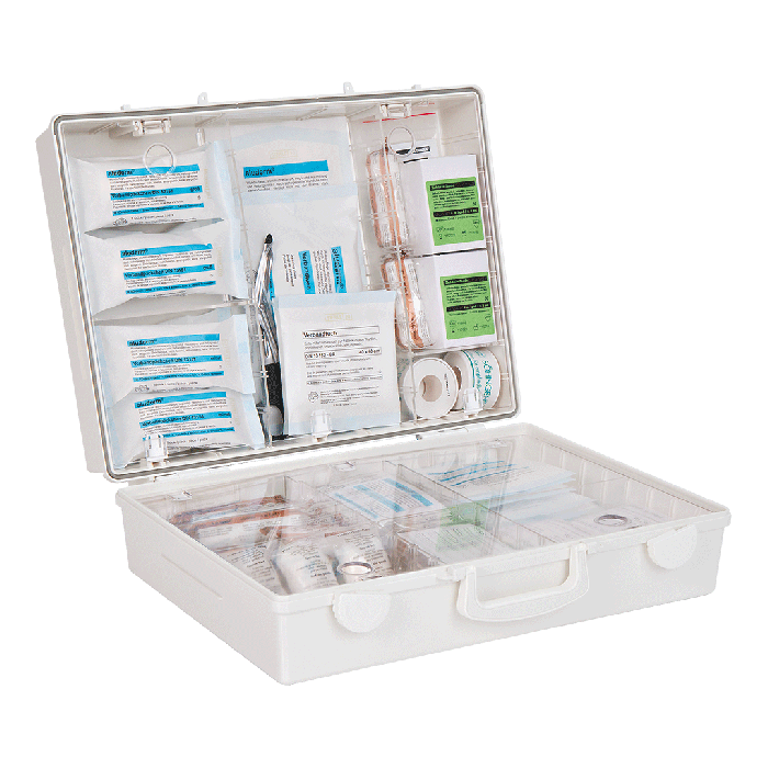 MT-CD First Aid Kit, White, with Contents Compliant with ÖNORM Z 1020 2