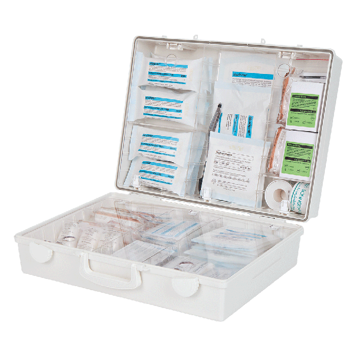 MT-CD First Aid Kit, White, with Contents Compliant with ÖNORM Z 1020 2
