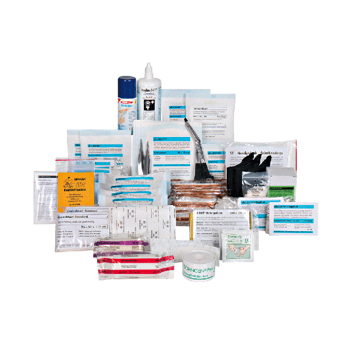 First Aid Kit Contents in Accordance with ÖNORM Z1020 1 Plus Extension