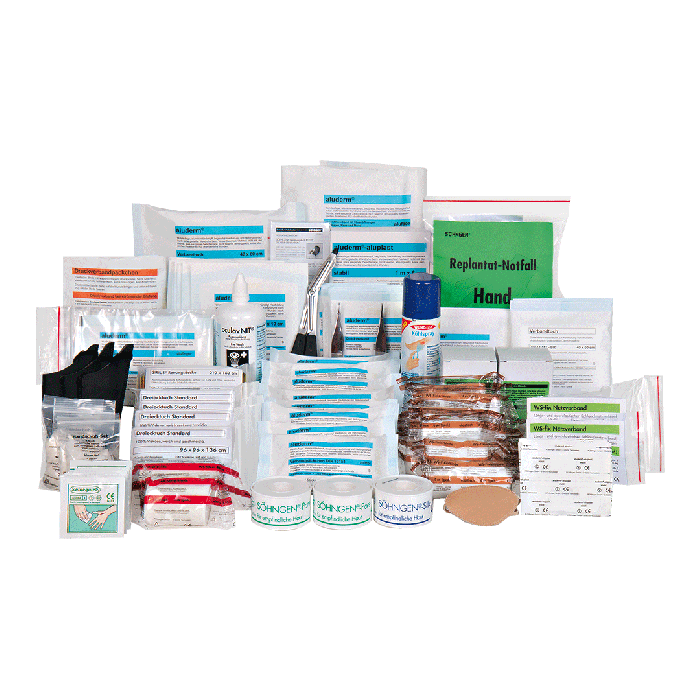 First Aid Kit Contents in Accordance with ÖNORM Z1020 2 Plus Extension
