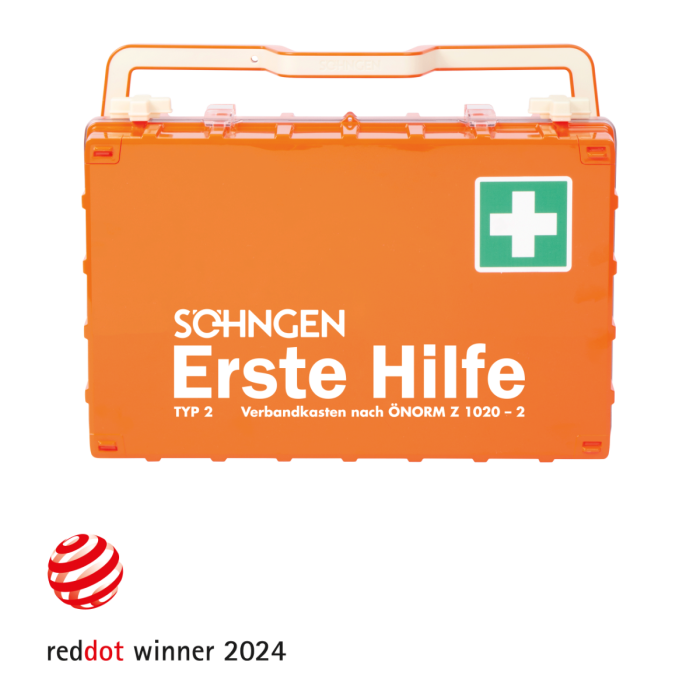 Orange First Aid Kit, DYNAMIC-GLOW L, ÖNORM Z 1020-2