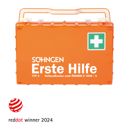 Orange First Aid Kit, DYNAMIC-GLOW L, ÖNORM Z 1020-2