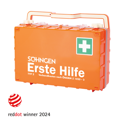 Orange First Aid Kit, DYNAMIC-GLOW L, ÖNORM Z 1020-2
