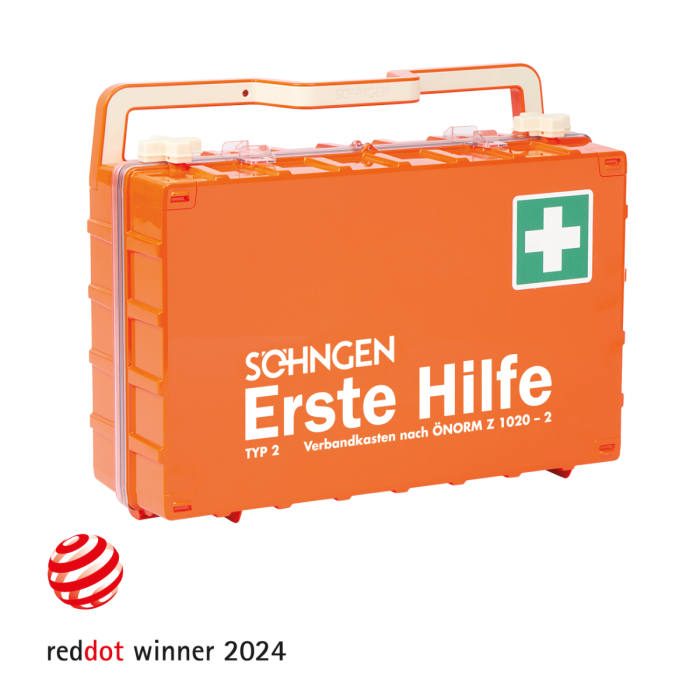 Orange First Aid Kit, DYNAMIC-GLOW L, ÖNORM Z 1020-2