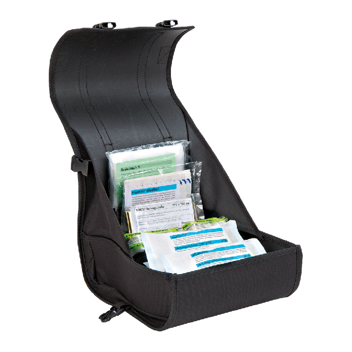 First Aid Kit, DIN 13160 A, Nylon Fabric, Fully Stocked