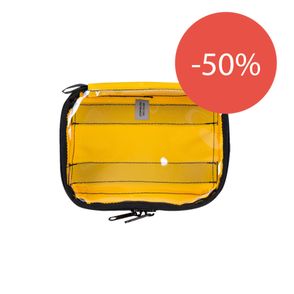 Small Backpack Pockets, 16 x 12 x 5 cm, Yellow