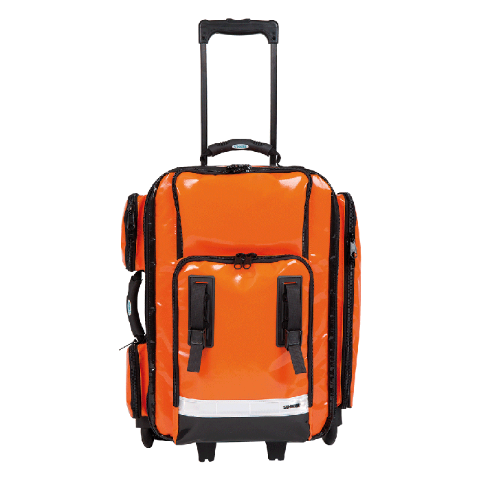 NumberOne Back'n'Roll Emergency Backpack (Empty) with Wheels, Includes 3 Large and 2 Small Modular Pockets