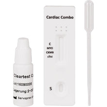 Cleartest Cardio, Pack: 5 test cassettes Myoglobin/CK-MB/Trop I | Pack (5 tests)
