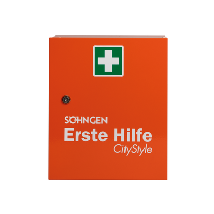 HEIDELBERG City Style Standard Orange First Aid Cabinet