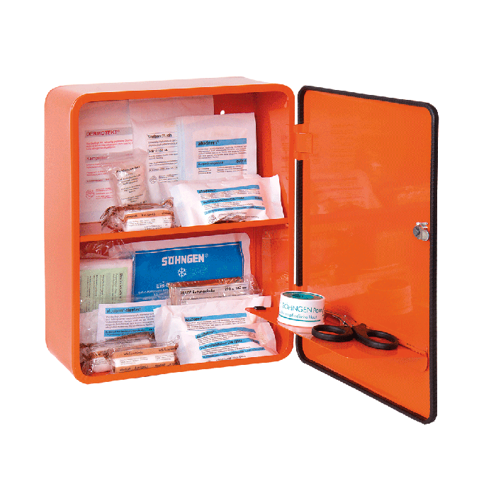 HEIDELBERG City Style Standard Orange First Aid Cabinet