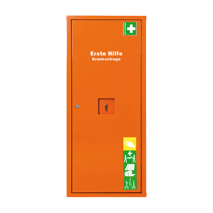 ANBAUSAFE First Aid Stretcher, Orange, Filled