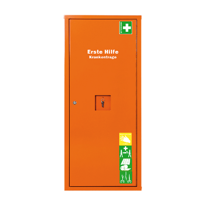 ANBAUSAFE First Aid Stretcher, Orange, Filled