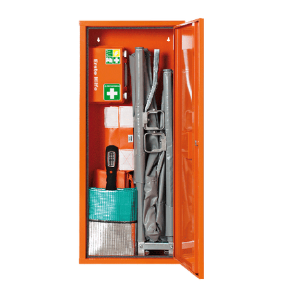 ANBAUSAFE First Aid Stretcher, Orange, Filled