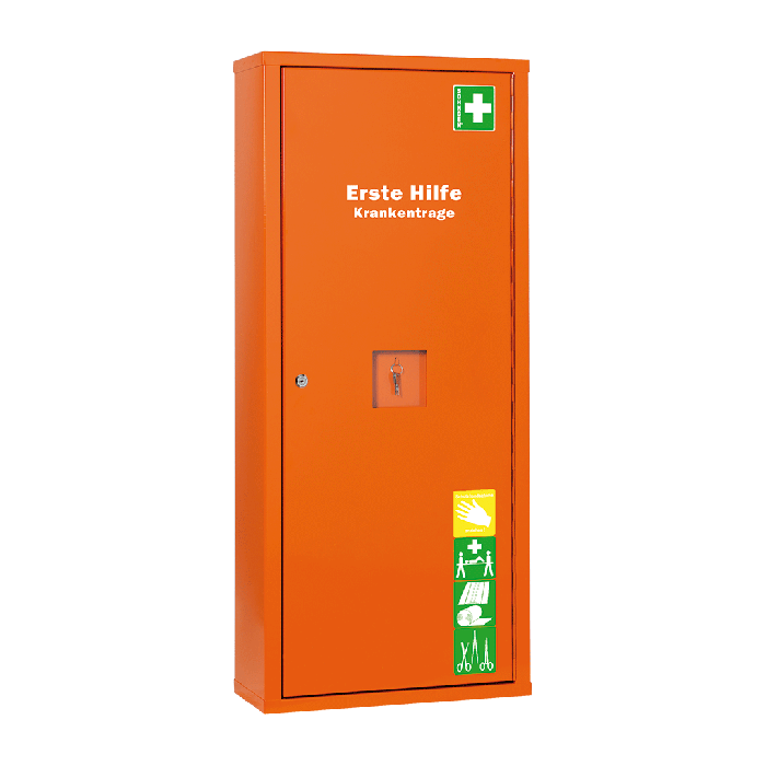 ANBAUSAFE First Aid Stretcher, Orange, Filled