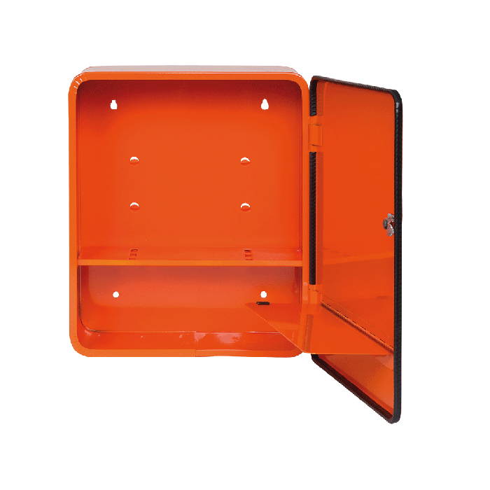 HEIDELBERG City Style First Aid Cabinet, Orange, Empty
