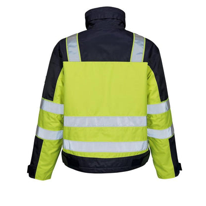 MASCOT® Genova winter jacket, hi-vis yellow/navy