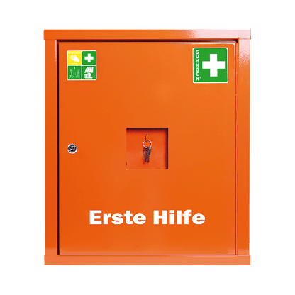 EUROSAFE First Aid Cabinet, Industrial Standard, Orange