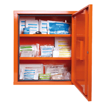 EUROSAFE First Aid Cabinet, Industrial Standard, Orange