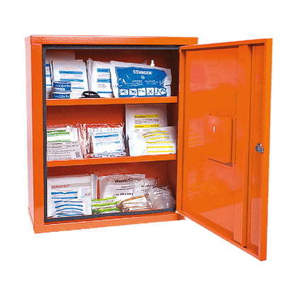 EUROSAFE First Aid Cabinet, Industrial Standard, Orange