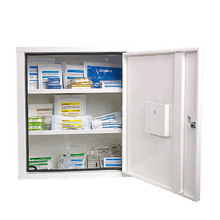 EUROSAFE First Aid Cabinet, Industrial Standard, White