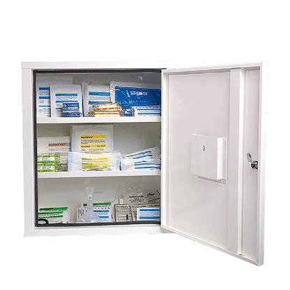 EUROSAFE First Aid Cabinet, Industrial Standard, White