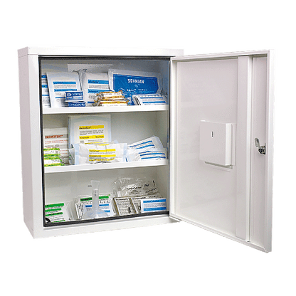 EUROSAFE First Aid Cabinet, Industrial Standard, White