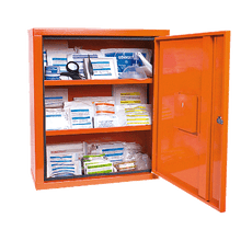 EUROSAFE First Aid Cabinet, Industrial Standard Plus, Orange