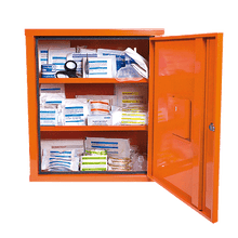 EUROSAFE First Aid Cabinet, Industrial Standard Plus, Orange