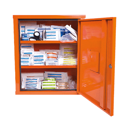 EUROSAFE First Aid Cabinet, Industrial Standard Plus, Orange
