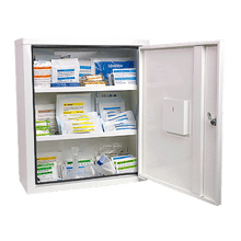 EUROSAFE First Aid Cabinet, Industrial Standard Plus, White