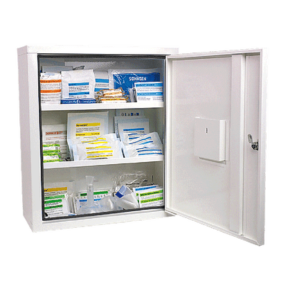 EUROSAFE First Aid Cabinet, Industrial Standard Plus, White