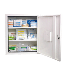 EUROSAFE First Aid Cabinet, Industrial Standard Plus, White