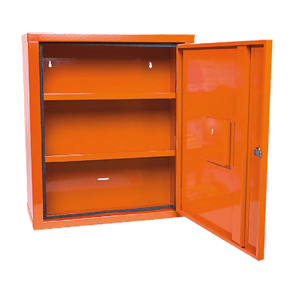 EUROSAFE First Aid Cabinet, Empty, Orange
