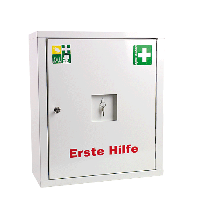 EUROSAFE First Aid Cabinet, Empty, White
