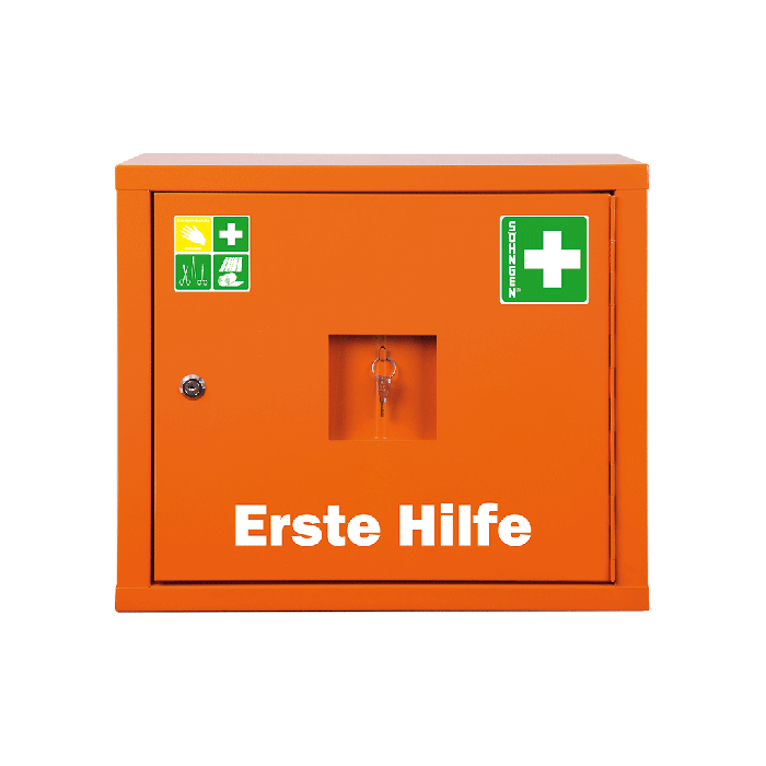 JUNIORSAFE Standard First Aid Cabinet, Orange