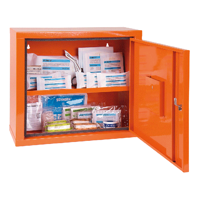 JUNIORSAFE Standard First Aid Cabinet, Orange