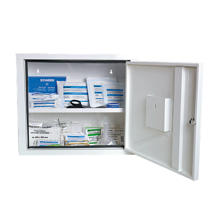JUNIORSAFE Standard First Aid Cabinet, White