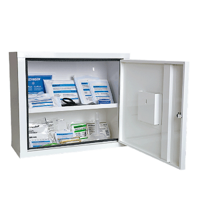 JUNIORSAFE Standard First Aid Cabinet, White