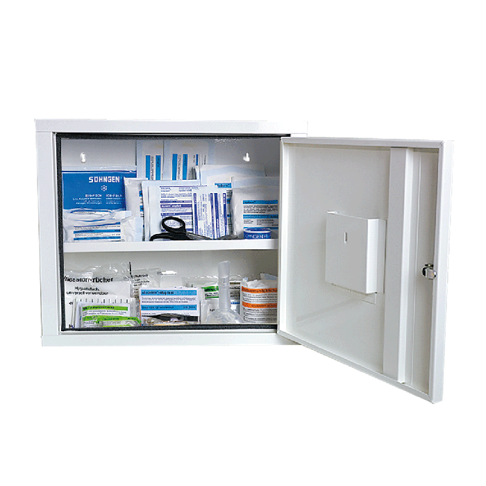 JUNIORSAFE Norm Plus First Aid Cabinet, White