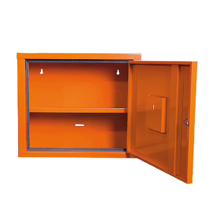 JUNIORSAFE First Aid Cabinet, Empty, Orange