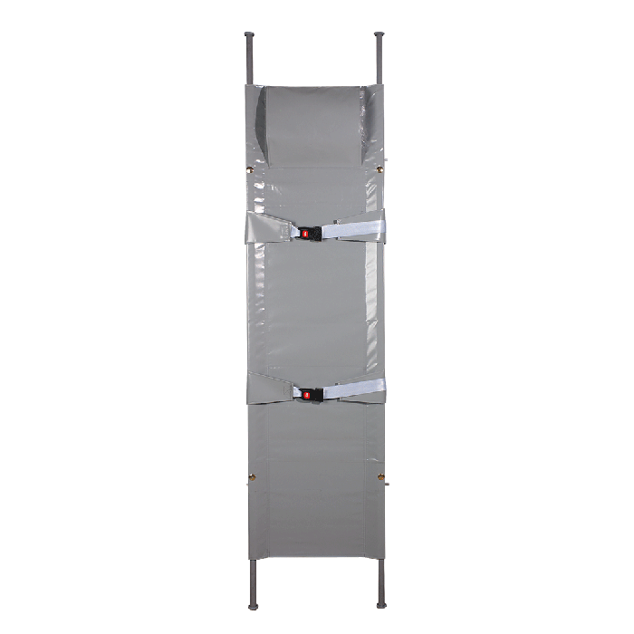 Stretcher N 1 x foldable, synthetic fiber fabric, 4 glide feet