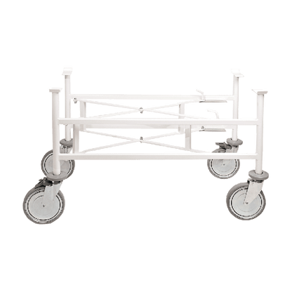 Folding chassis for stretchers