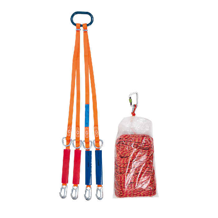 Secour-Comfort 4 Rappel System: Harness Attachments, Guide Rope