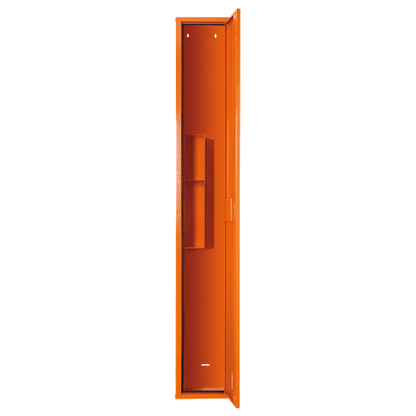 Orange Empty Floor-Standing First Aid Cabinet