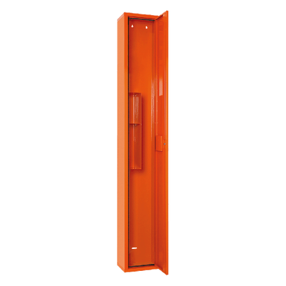Orange Empty Floor-Standing First Aid Cabinet