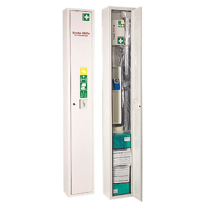 White Floor-Standing First Aid Cabinet