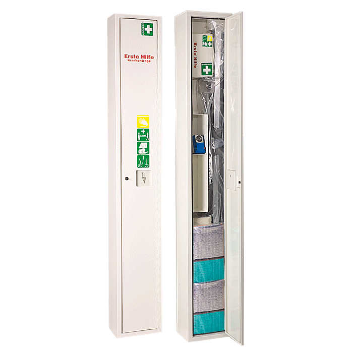 White Floor-Standing First Aid Cabinet