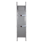 Stretcher No. 1, foldable, synthetic fiber fabric, 2 sliding feet and 2 casters